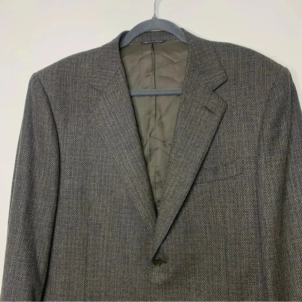 CANALI Henry Singer Wool Cashmere Blend Sport Coat Blazer Size 52 7 R - Picture 3 of 15